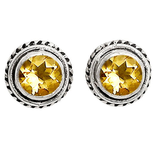 Citrine Stud Earrings E-1245 SDE90321