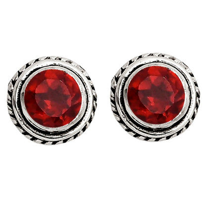 Hessonite Garnet Stud Earrings E-1245 SDE90324