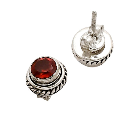 Hessonite Garnet Stud Earrings E-1245 SDE90324