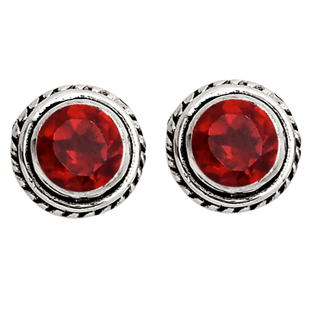 Hessonite Garnet Stud Earrings E-1245 SDE90325