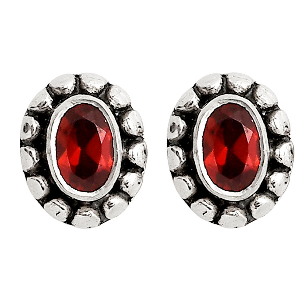 Hessonite Garnet Stud Earrings E-1121 SDE90327