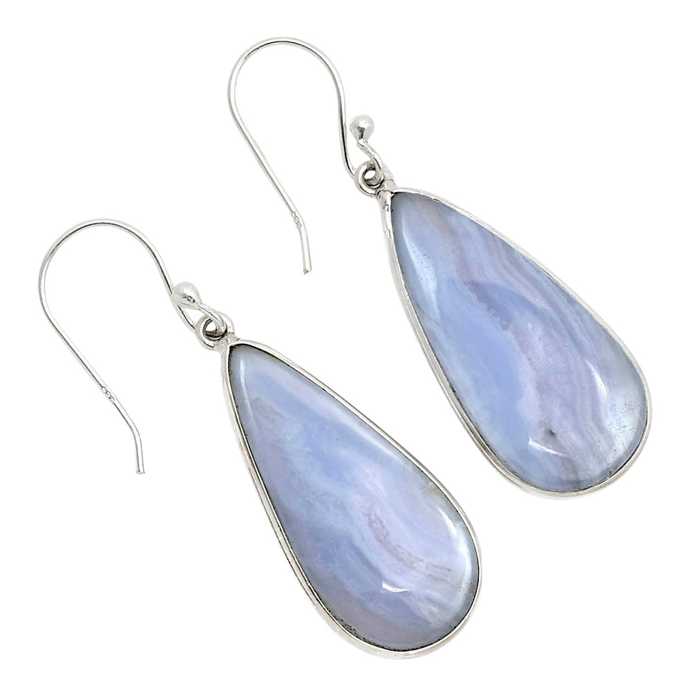 Blue Lace Agate Earrings E-1001 SDE90339