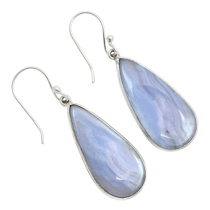 Blue Lace Agate Earrings E-1001 SDE90339