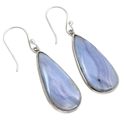 Blue Lace Agate Earrings E-1001 SDE90339