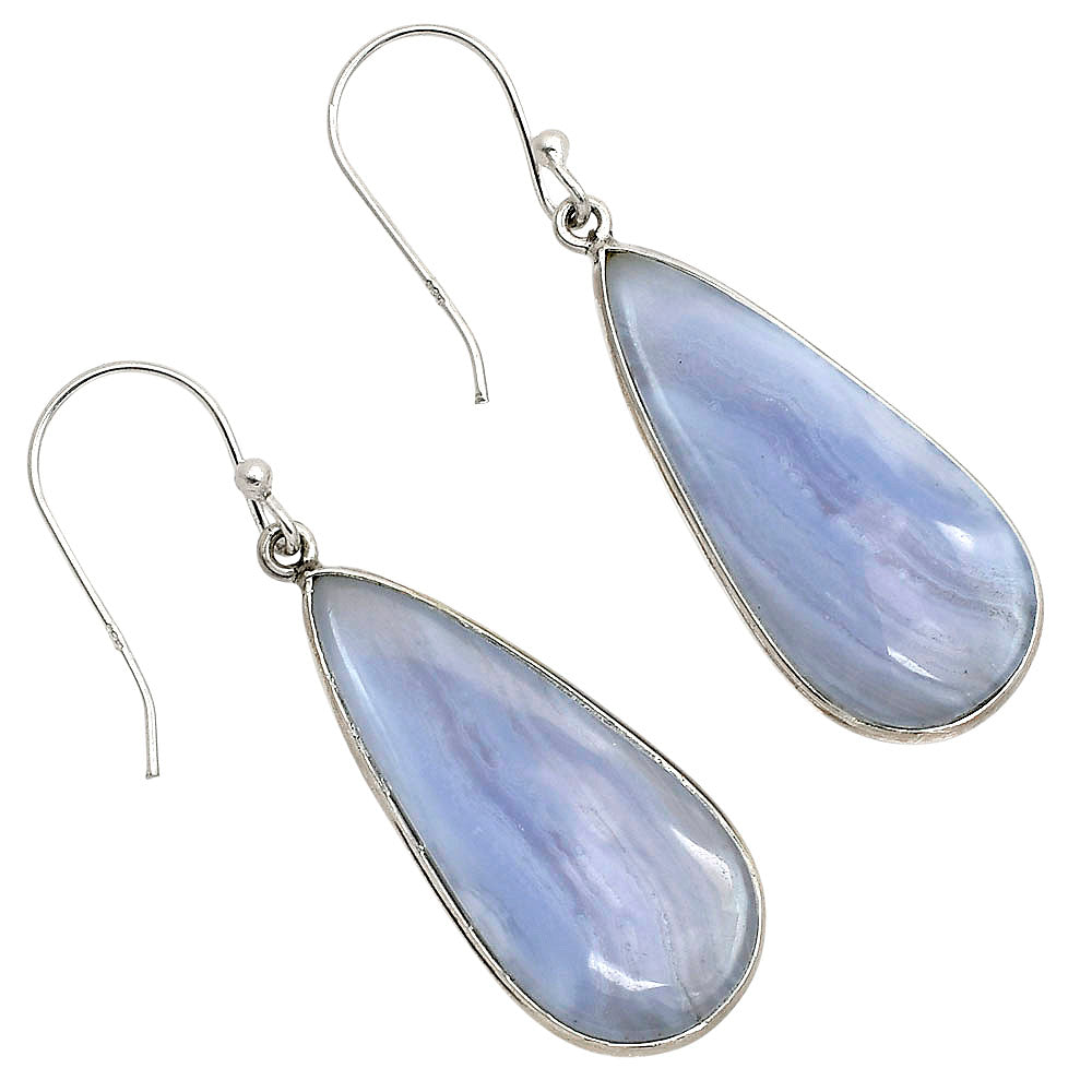 Blue Lace Agate Earrings E-1001 SDE90346