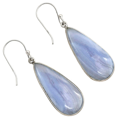 Blue Lace Agate Earrings E-1001 SDE90346