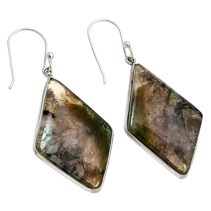 Moss Agate Earrings E-1001 SDE90357