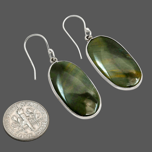 Blue Tiger Eye Earrings E-1001 SDE90379