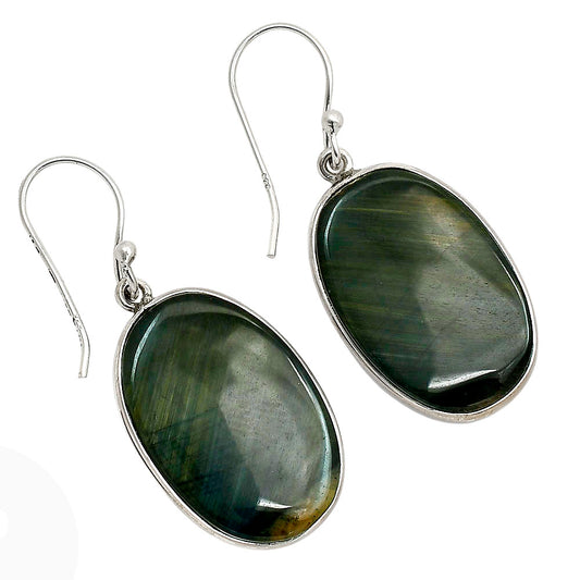Blue Tiger Eye Earrings E-1001 SDE90384
