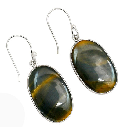 Blue Tiger Eye Earrings E-1001 SDE90385