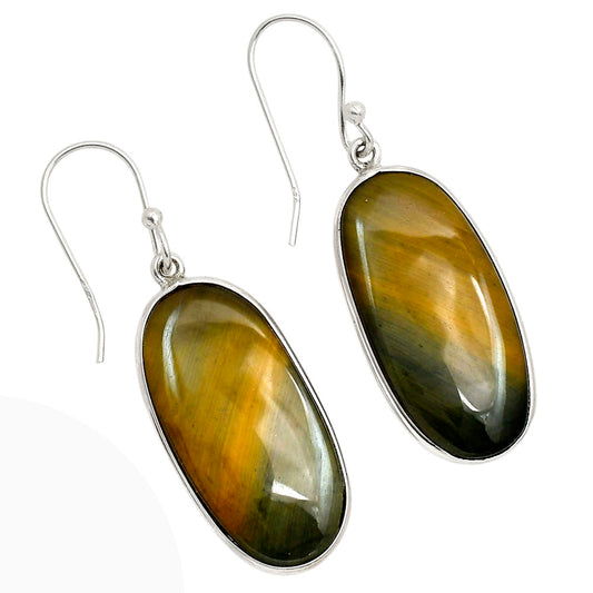 Blue Tiger Eye Earrings E-1001 SDE90390