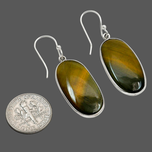 Blue Tiger Eye Earrings E-1001 SDE90390