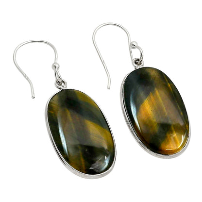 Blue Tiger Eye Earrings E-1001 SDE90394
