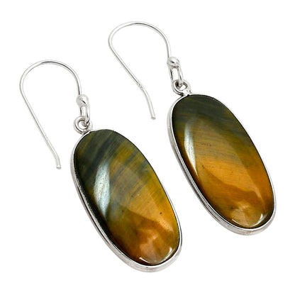 Blue Tiger Eye Earrings E-1001 SDE90398