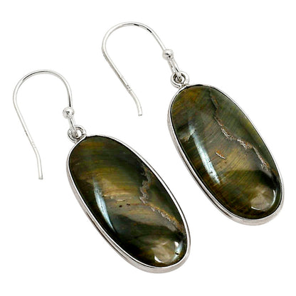 Blue Tiger Eye Earrings E-1001 SDE90399