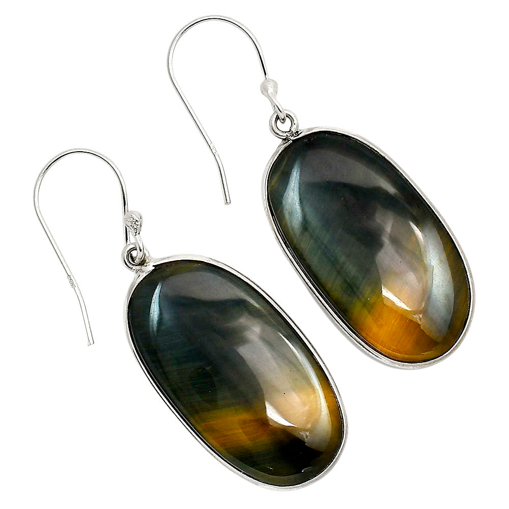 Blue Tiger Eye Earrings E-1001 SDE90400