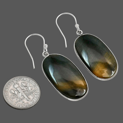 Blue Tiger Eye Earrings E-1001 SDE90400