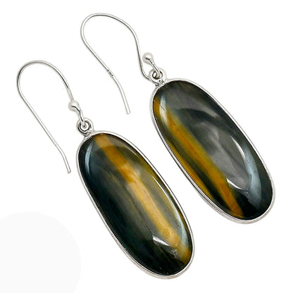 Blue Tiger Eye Earrings E-1001 SDE90401