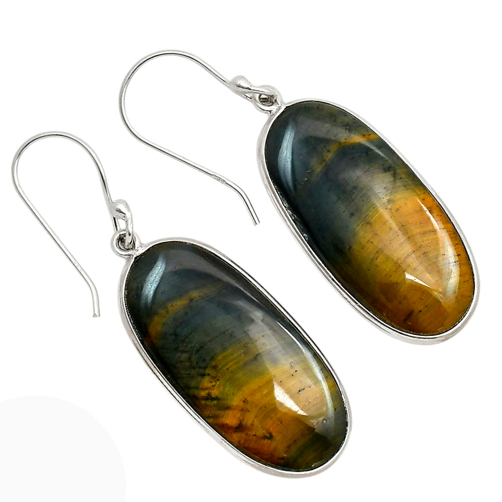 Blue Tiger Eye Earrings E-1001 SDE90402