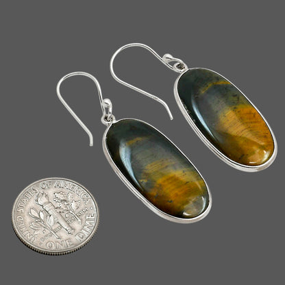 Blue Tiger Eye Earrings E-1001 SDE90402