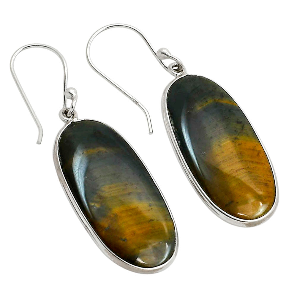 Blue Tiger Eye Earrings E-1001 SDE90402