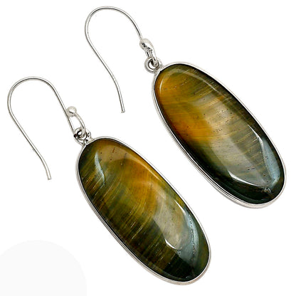 Blue Tiger Eye Earrings E-1001 SDE90403