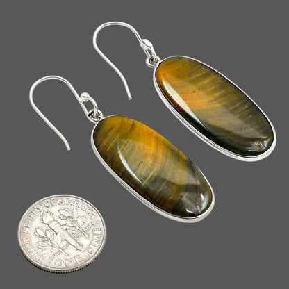 Blue Tiger Eye Earrings E-1001 SDE90403