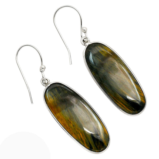 Blue Tiger Eye Earrings E-1001 SDE90404