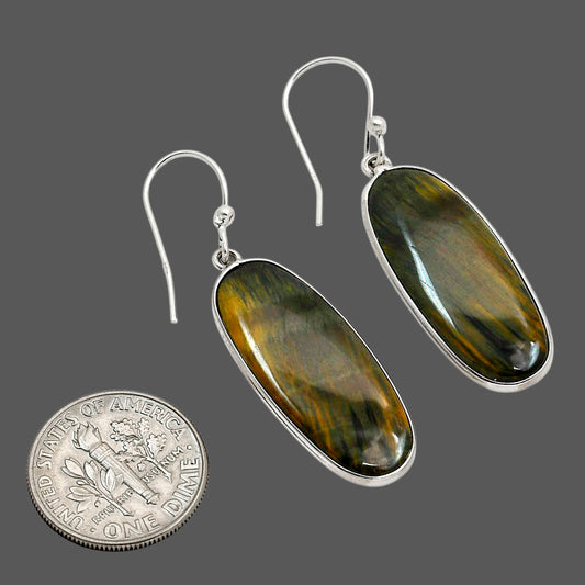Blue Tiger Eye Earrings E-1001 SDE90404