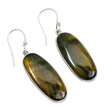 Blue Tiger Eye Earrings E-1001 SDE90404