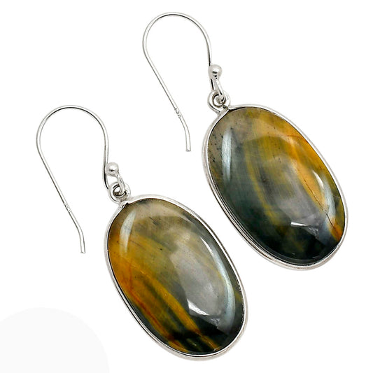Blue Tiger Eye Earrings E-1001 SDE90405
