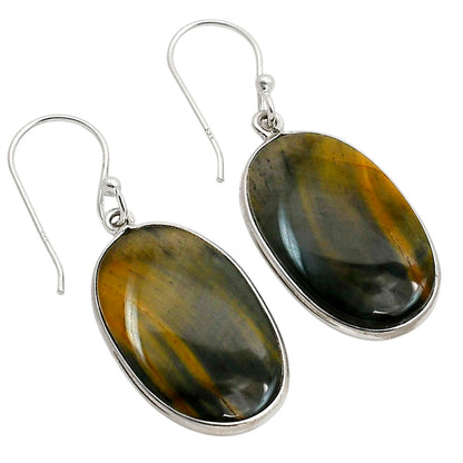 Blue Tiger Eye Earrings E-1001 SDE90405