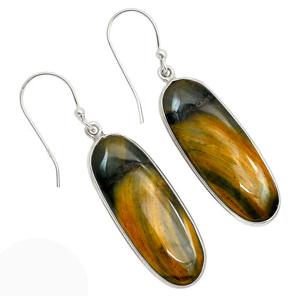 Blue Tiger Eye Earrings E-1001 SDE90408