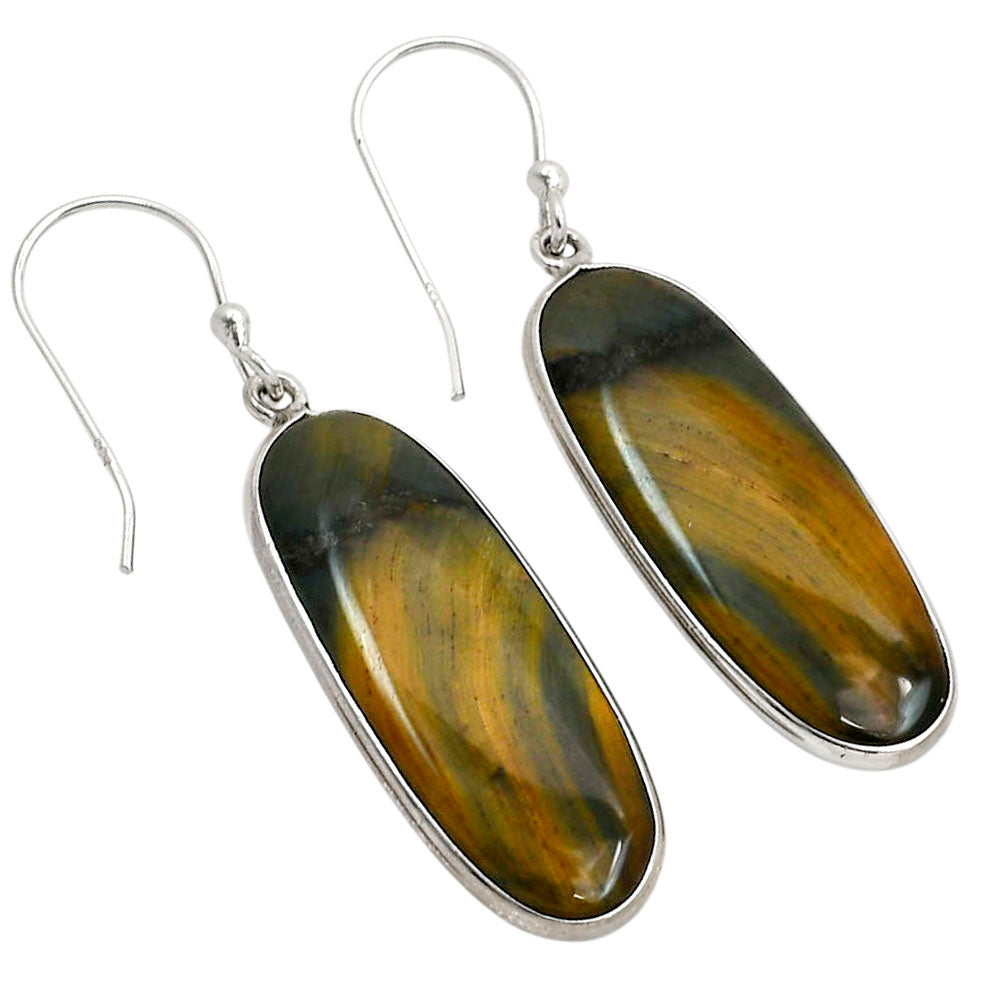 Blue Tiger Eye Earrings E-1001 SDE90408