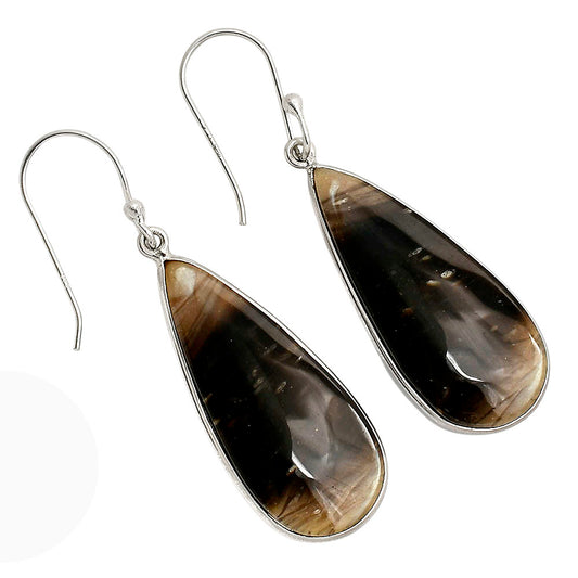 Root Plume Agate Earrings E-1001 SDE90466