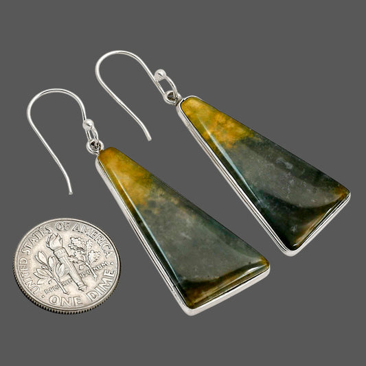 Moss Agate Earrings E-1001 SDE90480