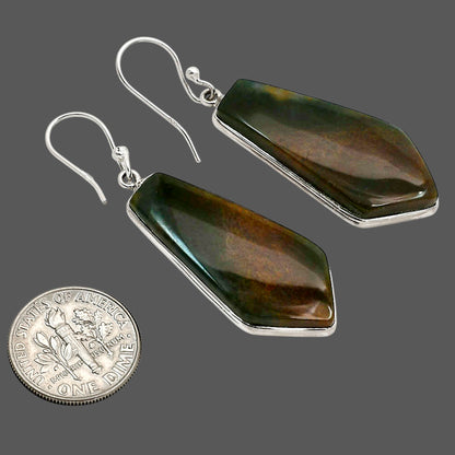 Moss Agate Earrings E-1001 SDE90481