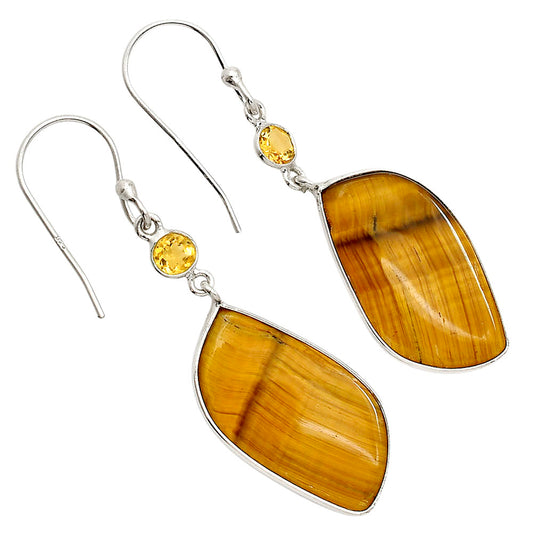 Tiger Eye and Citrine Earrings E-1002 SDE90612