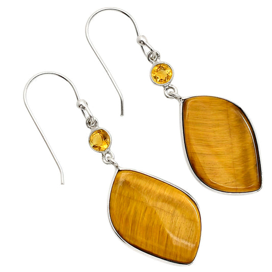 Tiger Eye and Citrine Earrings E-1002 SDE90613
