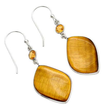 Tiger Eye and Citrine Earrings E-1002 SDE90613