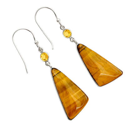 Tiger Eye and Citrine Earrings E-1002 SDE90614