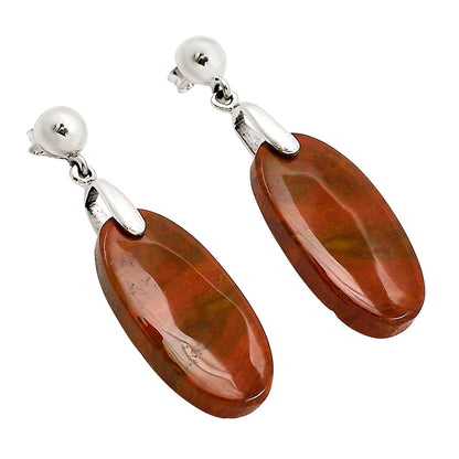 Red Moss Agate Earrings E-1199 SDE90650