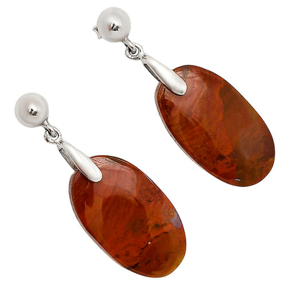 Red Moss Agate Earrings E-1199 SDE90651