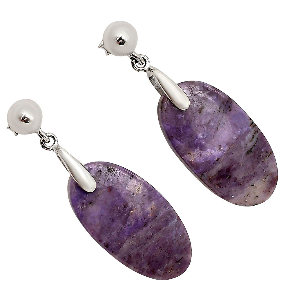 Lavender Jade Earrings E-1199 SDE90653