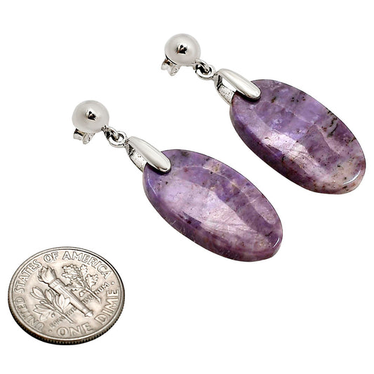 Lavender Jade Earrings E-1199 SDE90653