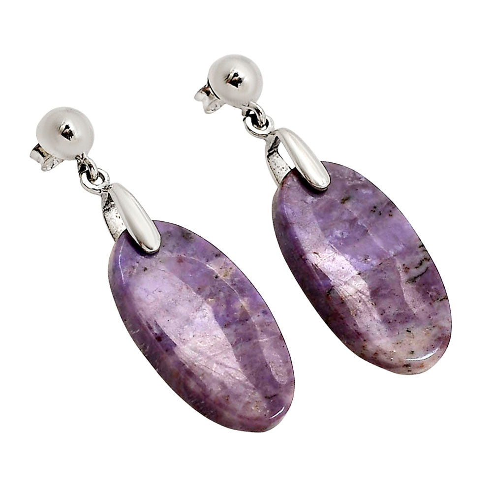 Lavender Jade Earrings E-1199 SDE90653
