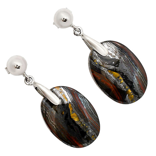 Iron Tiger Eye Earrings E-1199 SDE90654