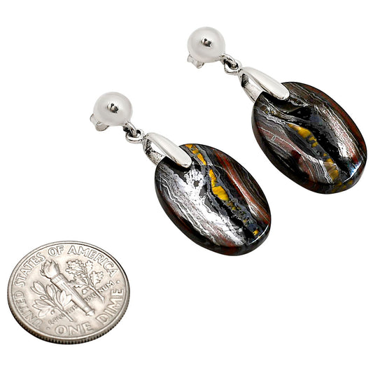 Iron Tiger Eye Earrings E-1199 SDE90654