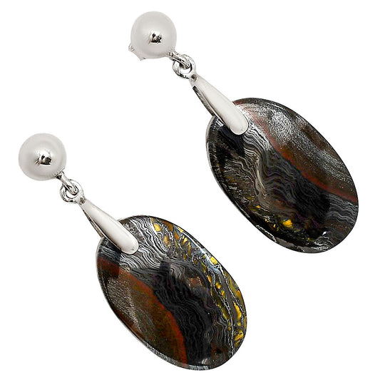 Iron Tiger Eye Earrings E-1199 SDE90661