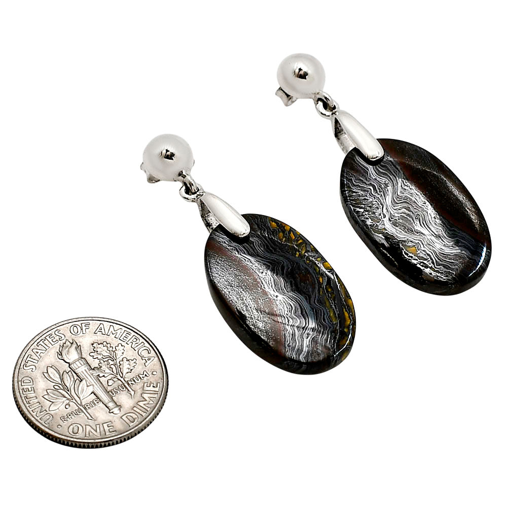 Iron Tiger Eye Earrings E-1199 SDE90661